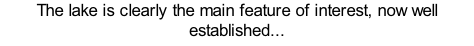 The lake is clearly the main feature of interest, now well established...