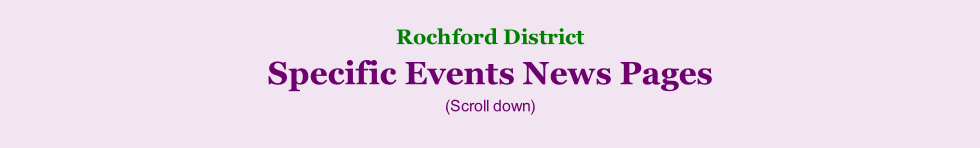 Rochford District     Specific Events News Pages (Scroll down)