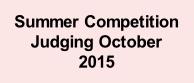 Summer Competition Judging October 2015
