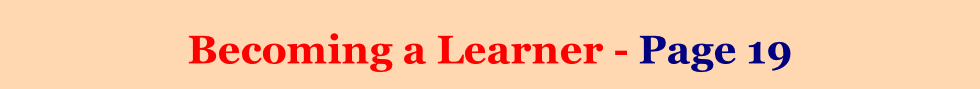 Becoming a Learner - Page 19