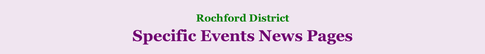 Rochford District     Specific Events News Pages