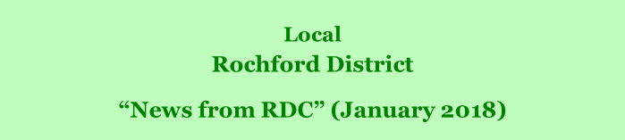Local  Rochford District         “News from RDC” (January 2018)