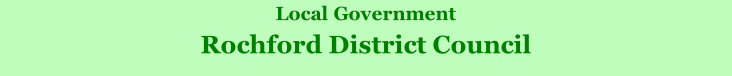 Local Government Rochford District Council